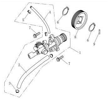 Pompe à huile AGM Venom green