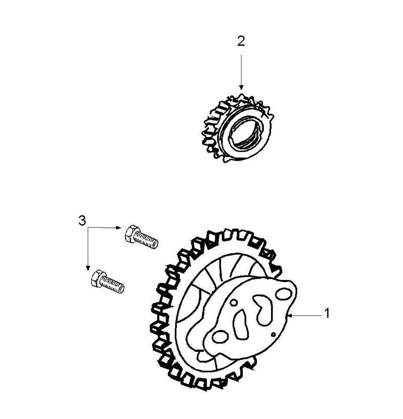 Pompe à huile Peugeot Vivacity 3 4 temps