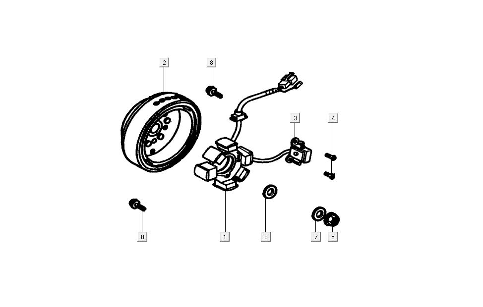 Allumage Kymco K-Pipe 4 temps Blanc