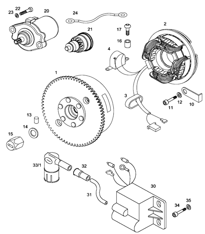Ontsteking Tomos FLEXER XL (45KMH) (K8-L0)