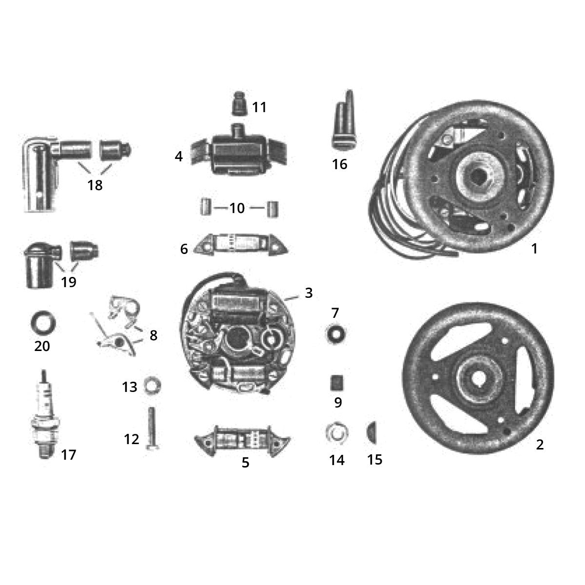 Allumage - Stator - Volant Zündapp C50 Sport 517-21L0