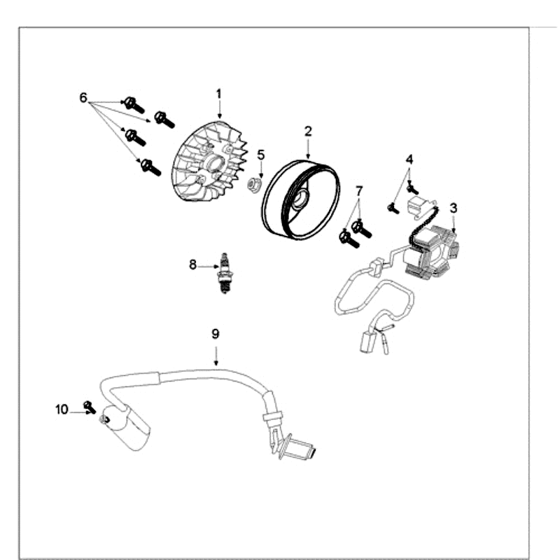 Pièce d'allumage Peugeot Tweet vieux beige