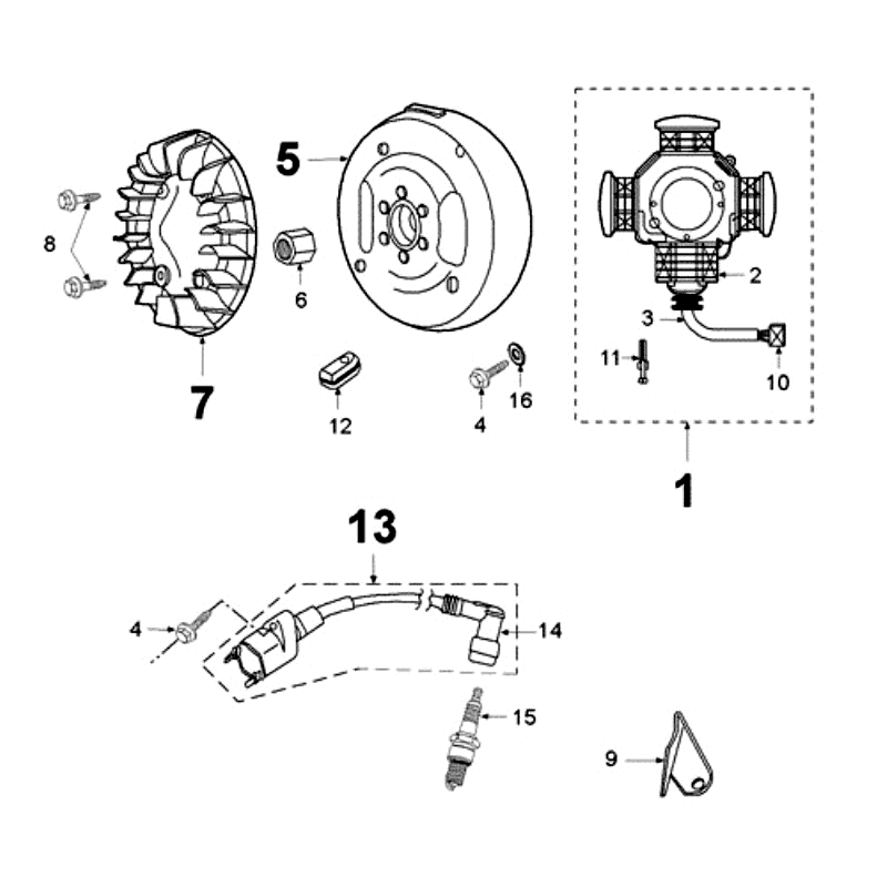 Zone d'allumage sans capteur Peugeot Fox Deluxe Black