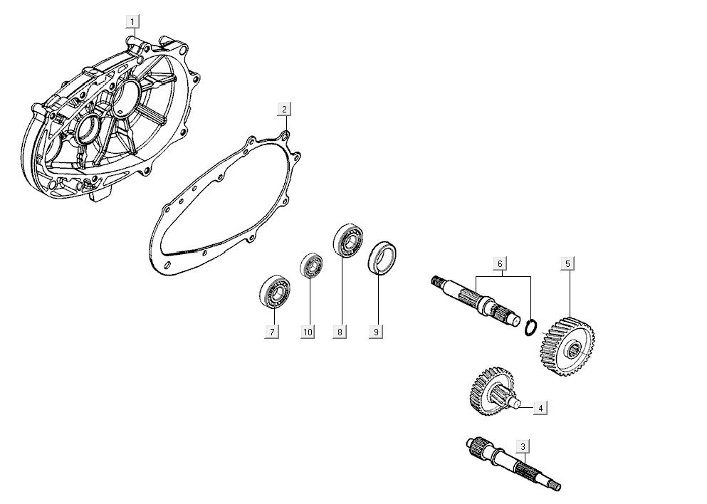 transmission AGILITY 16+ 4T 200i Argent Métallique Mat