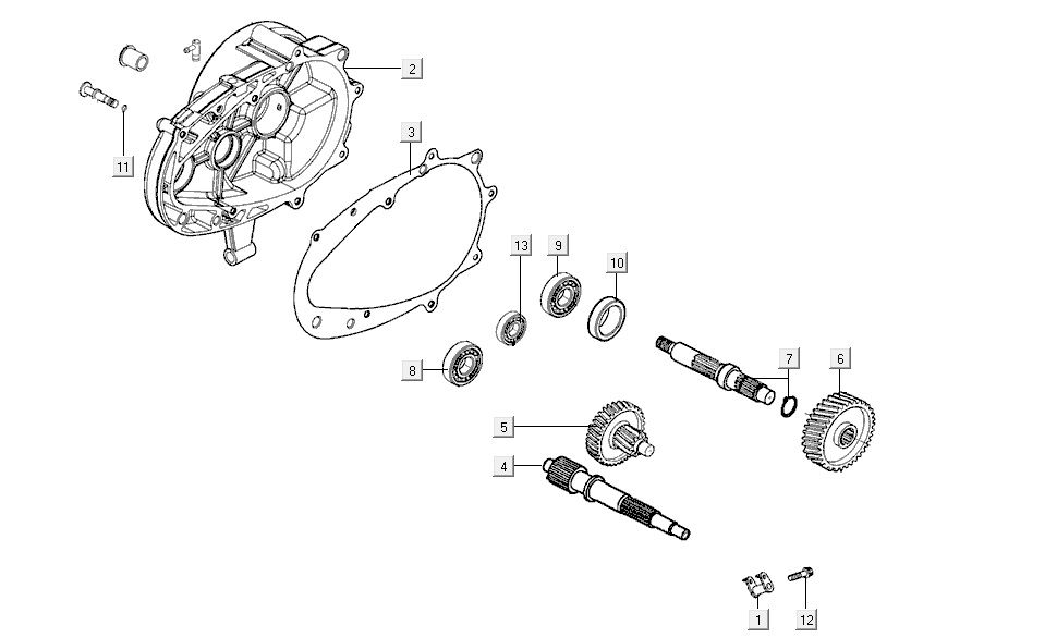 boîte de vitesses AGILITY CITY 16 4T 125