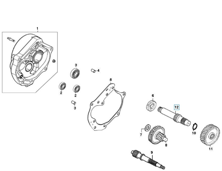 Transmission 4 temps Giantco Sprint