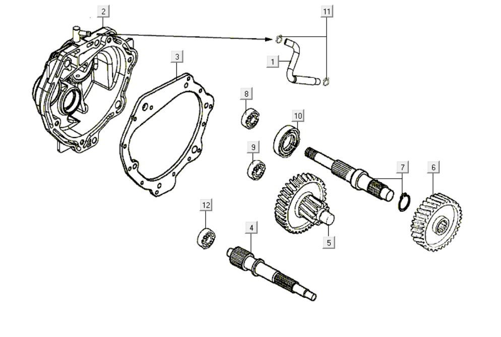 Transmission Kymco Like 200i Noir