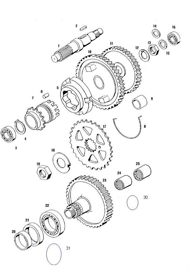 Transmission 2 temps Tomos Luxe 25 e-Start
