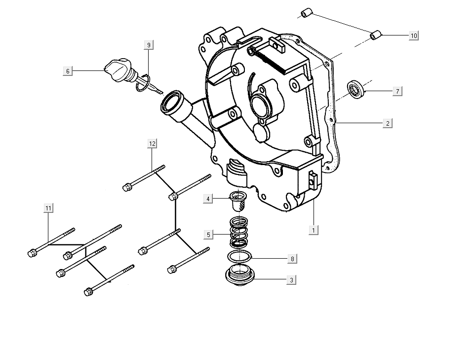 Demi-carter droit- Jauge d’huile - Filtre à huile Kymco People S 50i 4T AC Euro 4 brun mat