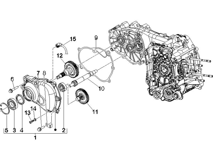 Réducteur Vespa GTS 250 ie 2005-2016 (sans ABS)
