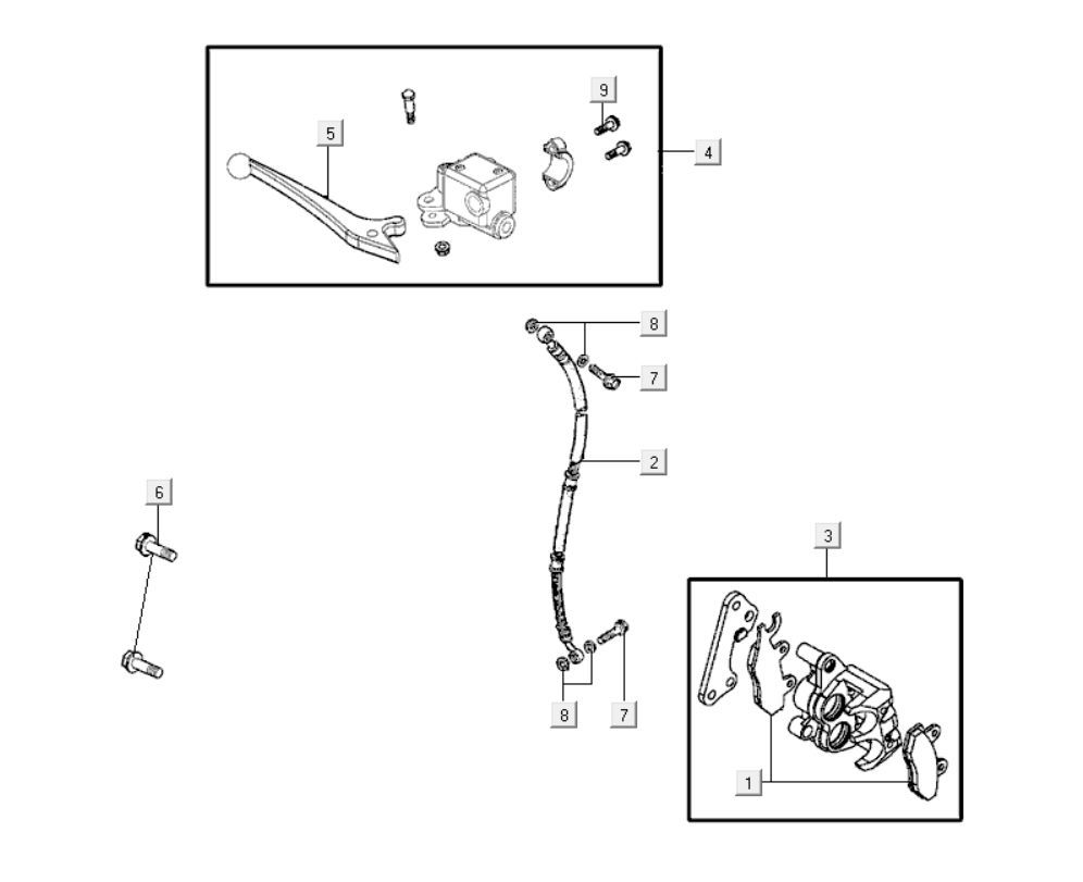 Pièces de frein Kymco K-Pipe 125cc