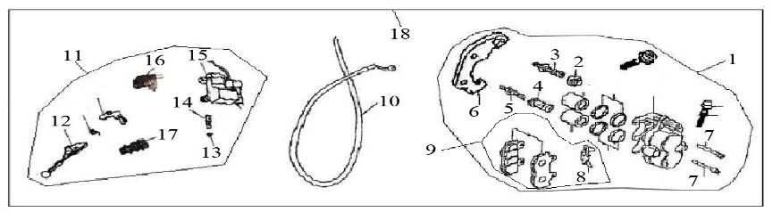Étrier de frein AGM GT rose
