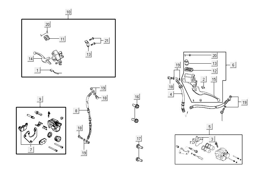 système de freinage AGILITY 16+ 4T 125 Matte Metallic Light Blue