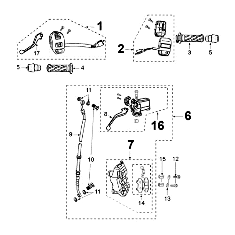 Système de freinage Peugeot Speedfight 3 4 temps Rouge