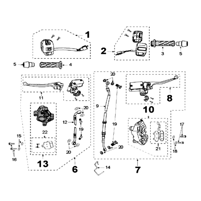 Système de freinage Peugeot Speedfight 3 LC noir
