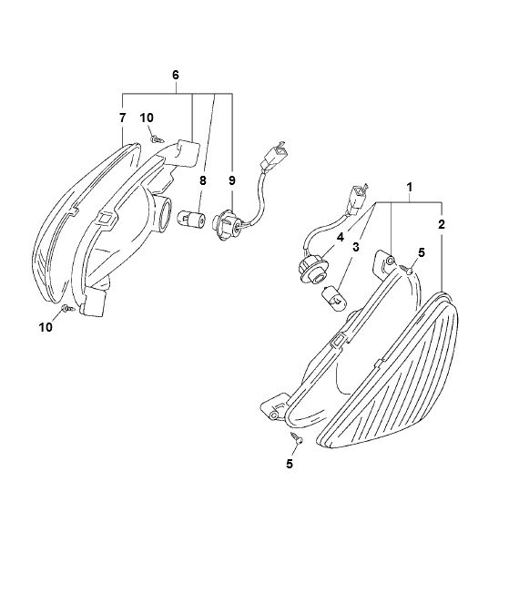 Clignotants 2 temps Yamaha Neo (jusqu'en 2003)