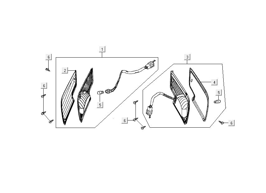Clignotants Kymco New Dink 4 temps blancs