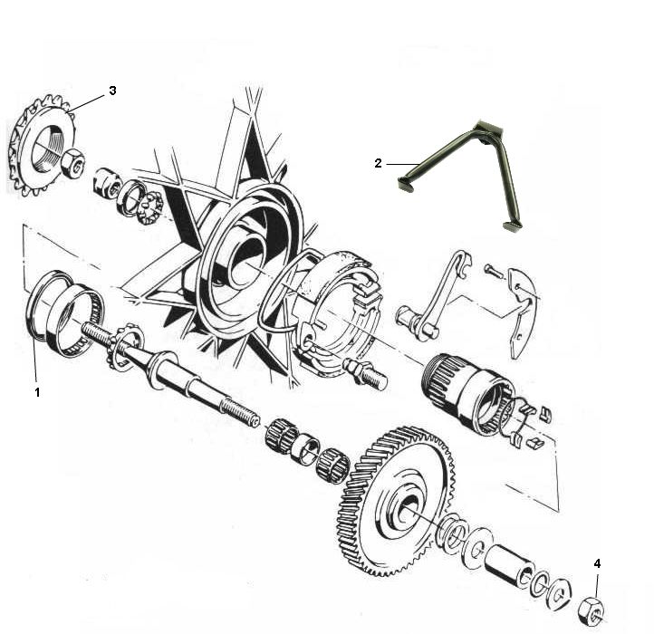 Moyeu arrière Sachs