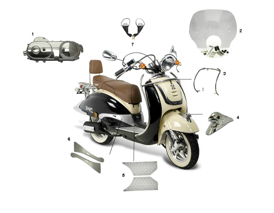 Pimp rétro 4 temps Santini Firenze