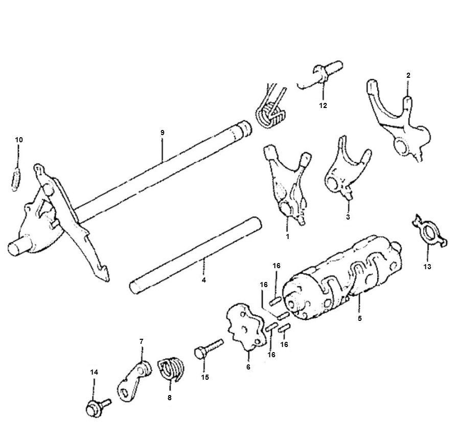 Arbre de transmission Honda MTX-SH