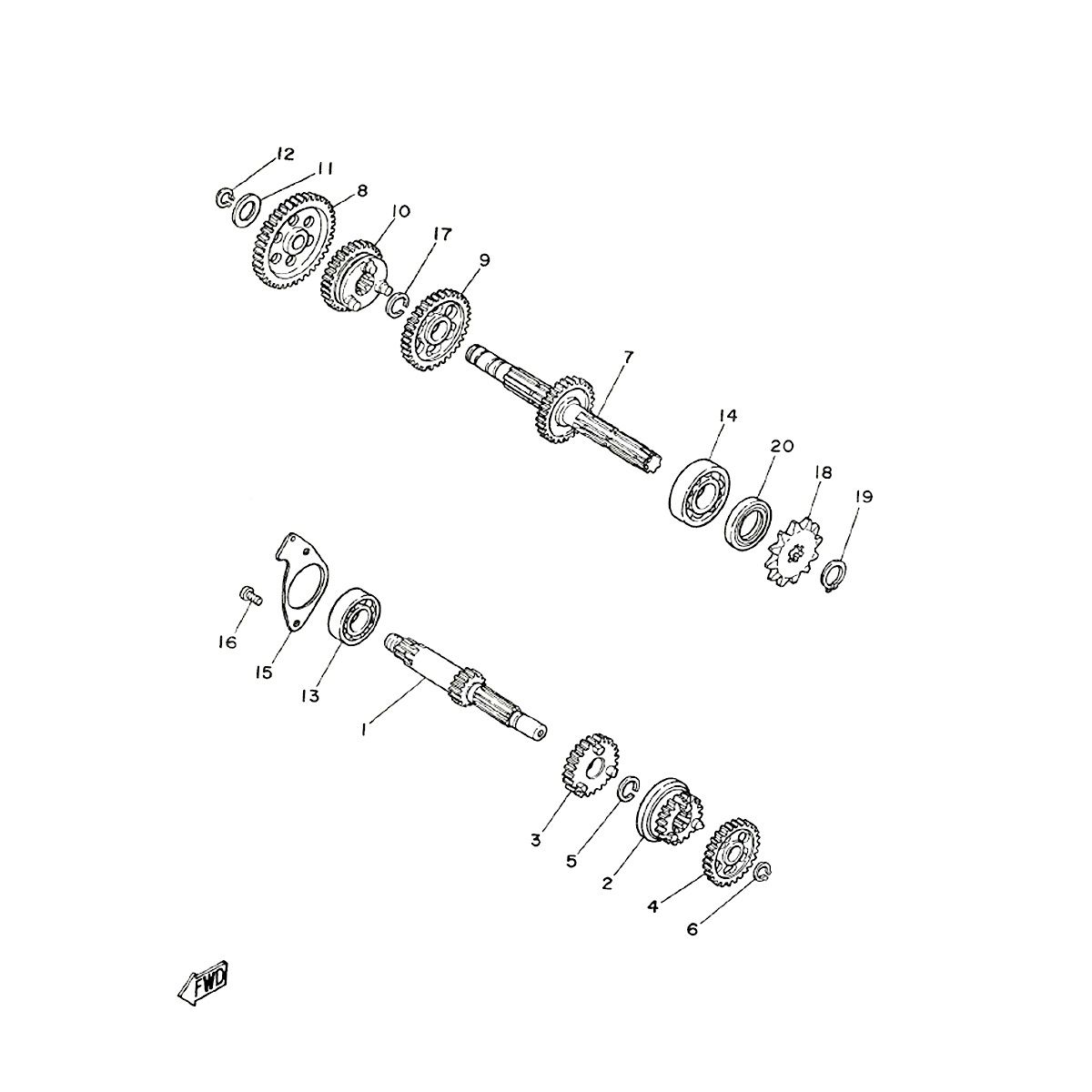 Axe de sélection Yamaha FS1