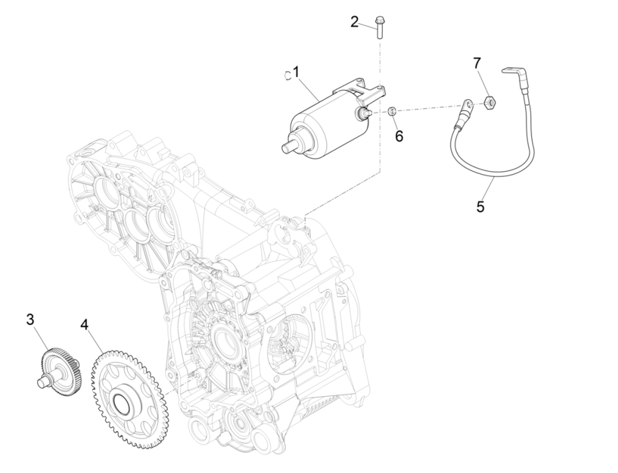 Démarreur - Engrenage de démarrage Vespa GTS 300 Super HPE 4V IE ABS Euro 5 2020-2022