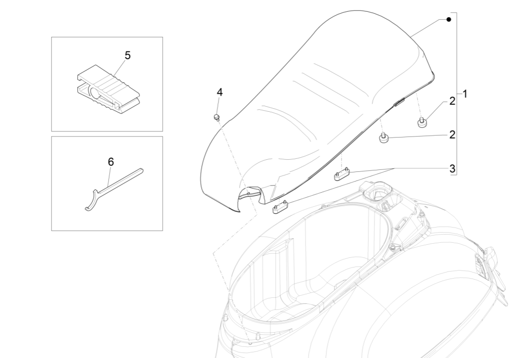 Selle Vespa GTS 300 Super HPE 4V IE ABS Euro 5 2020-2022