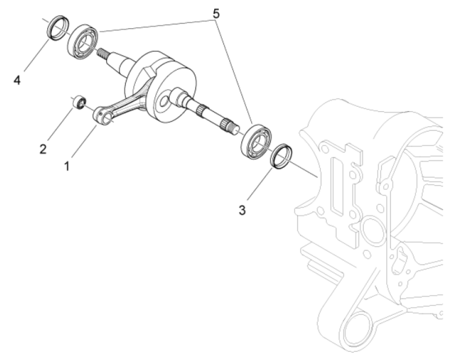 Vilebrequin Piaggio Typhoon 50 2 temps Euro 4 2018-2020
