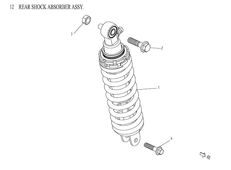Amortisseur AGM Venom noir