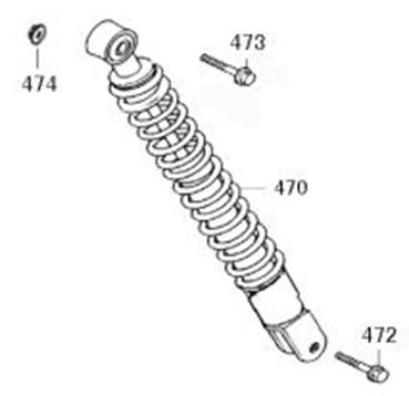 Amortisseur Berini Sprint rouge
