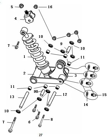 Amortisseur China Strada