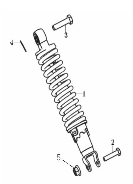 Amortisseur Generic Cracker Limited blanc 2009 2 temps