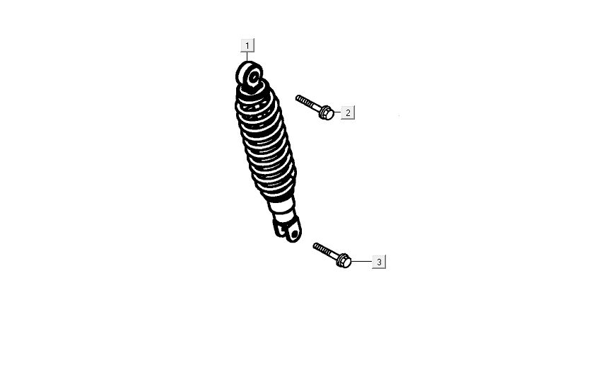 Amortisseur Kymco Carry 4 temps noir