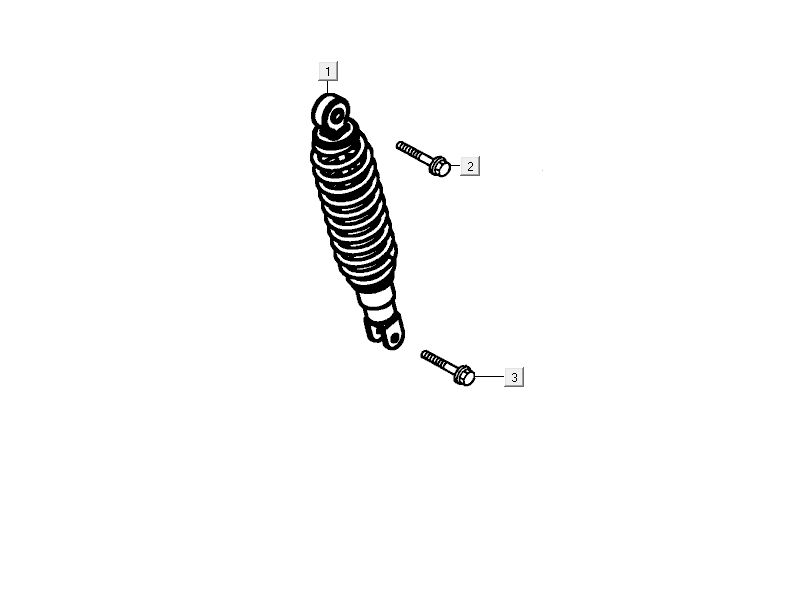Amortisseur Kymco Delivery 4 temps noir