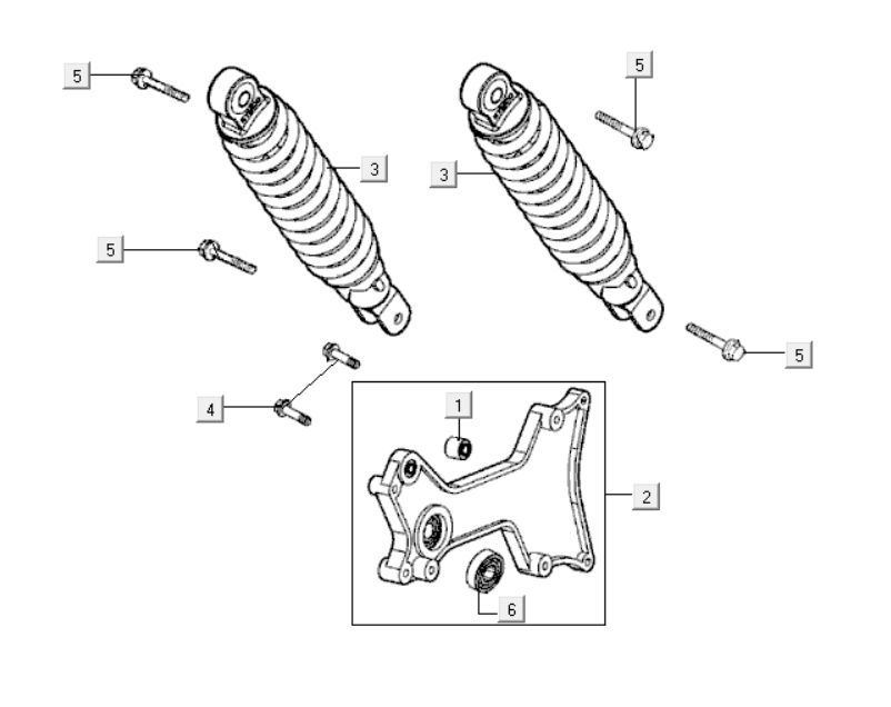 Amortisseurs arrière Kymco Grand Dink 250cc