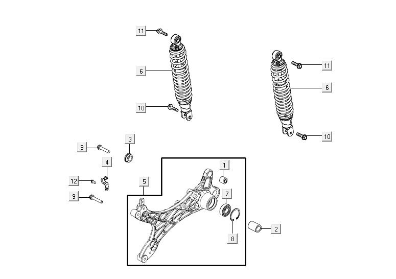 amortisseurs AGILITY 16+ 4T 125 Matte Metallic Light Blue