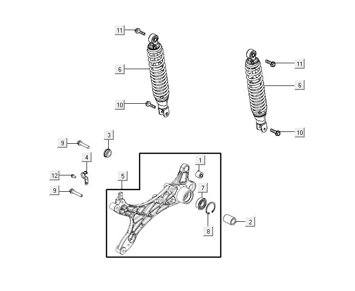 amortisseurs AGILITY 16+ 4T 125 Matt Metallic Silver