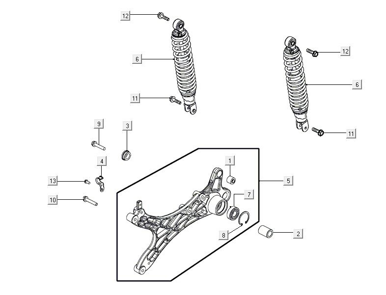 amortisseurs AGILITY 16+ 4T 200i Matt Metallic Silver