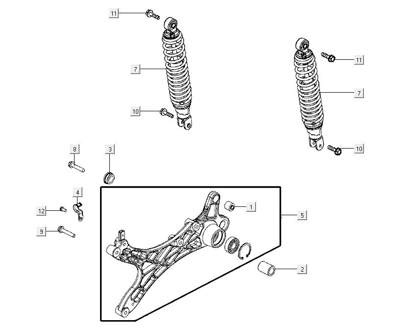 amortisseurs AGILITY CITY 16 4T 125