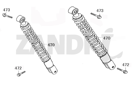 Amortisseurs Eagle-Wing Napoli marron