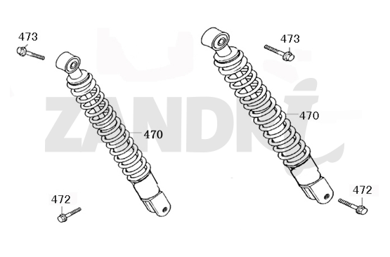 Amortisseurs BTC Riva Sport bleu foncé