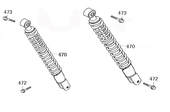 Amortisseurs Turbo RL noir