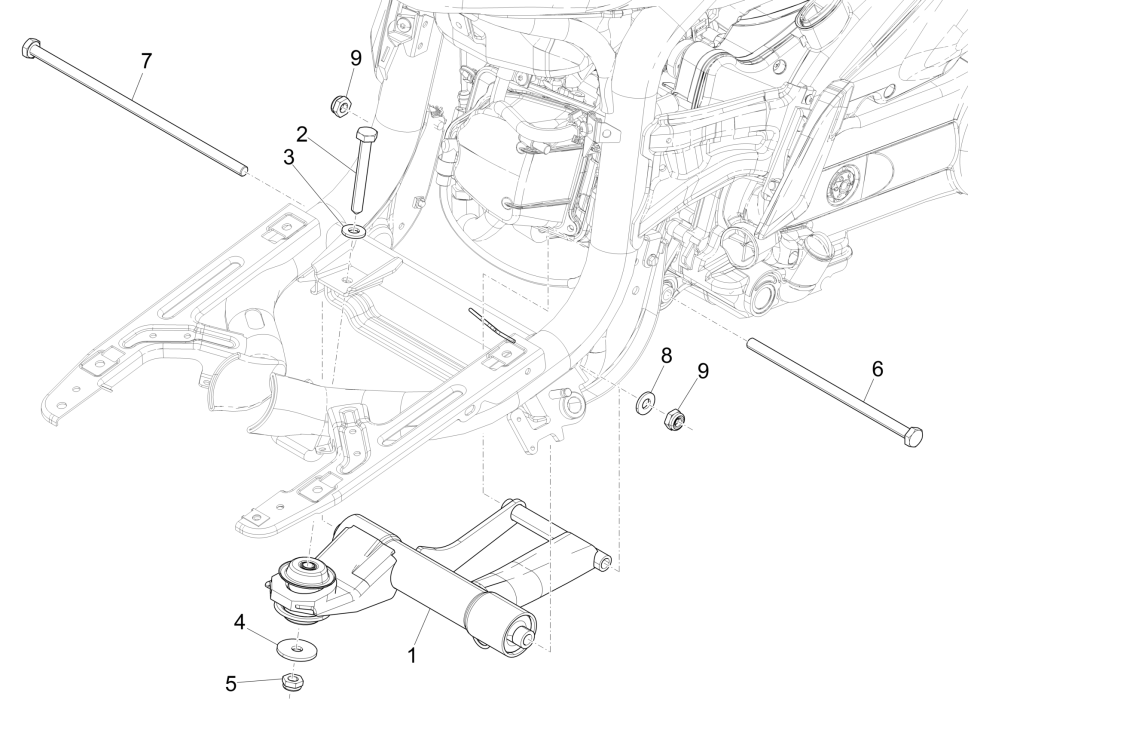 Bras oscillant 4 temps Piaggio Liberty 50 (IGET Euro 4)