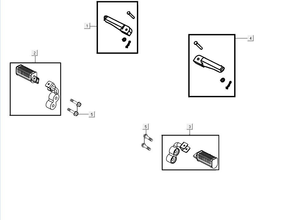 MarchepiedKymco K-Pipe 4 temps noir brillant