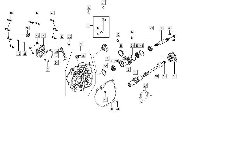 Boîte de vitesses Kymco MXU 300