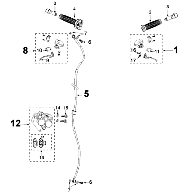 Système de freinage Django 50 4T Evasion