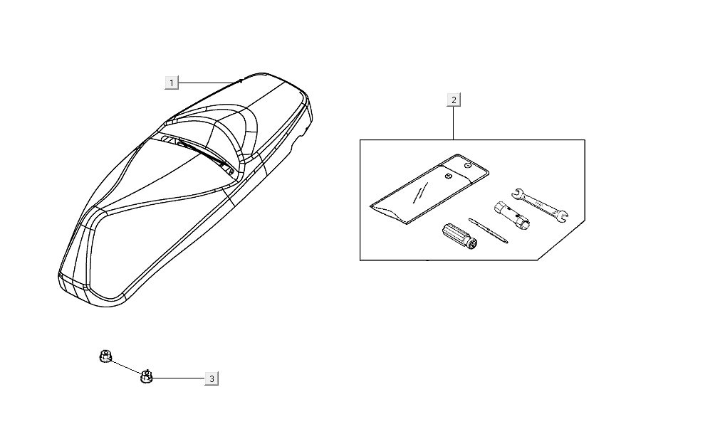 Selle Kymco People S 50i E4 Bleu