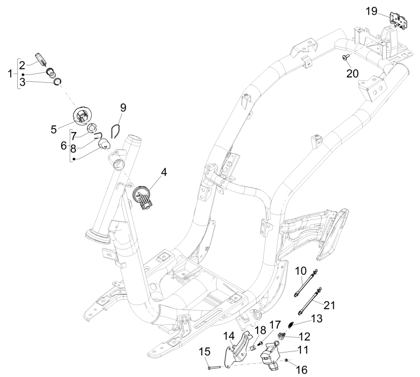 Serrures à 4 temps Piaggio Liberty (IGET EURO 5)