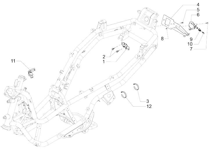 Serrures Piaggio MP3 500 LT Business 2014-2016