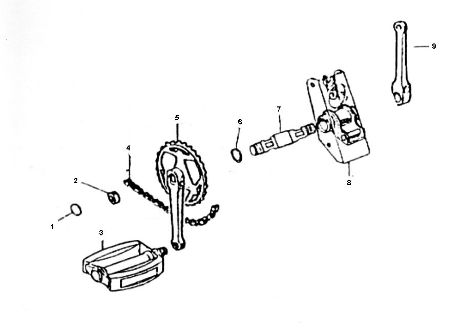 Boîtier de pédalier Solex